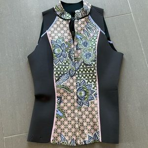 prAna Wetsuit Tops Women Vest 2.5mm Neoprene Surfing Swimming Front Zip